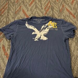 American Eagle Outfitters Navy Blue Graphic Tee